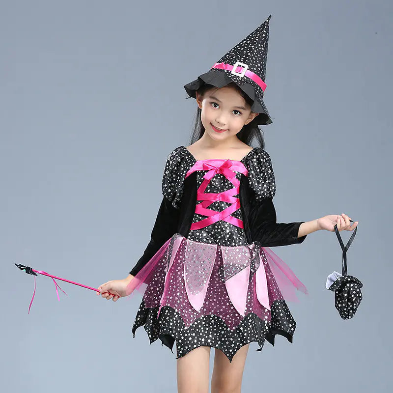 Halloween Witch & Vampire Costume Cloak for Kids
