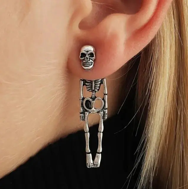 Skeleton Dangle Earrings - Halloween Jewelry