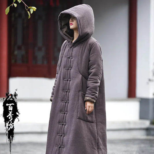 Retro Hooded Witch Robe