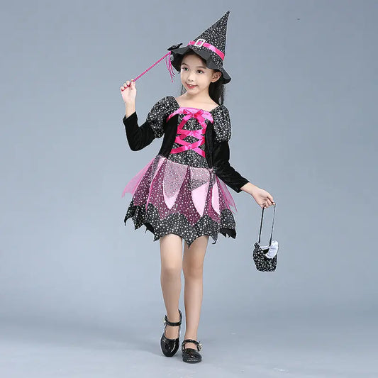 Halloween Witch & Vampire Costume Cloak for Kids