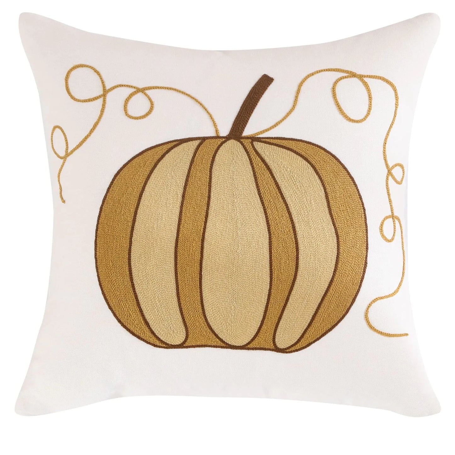 Pumpkin Embroidered Halloween Pillow Cover