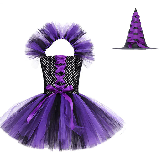 Children's Holiday Party Witch Costume for Cosplay